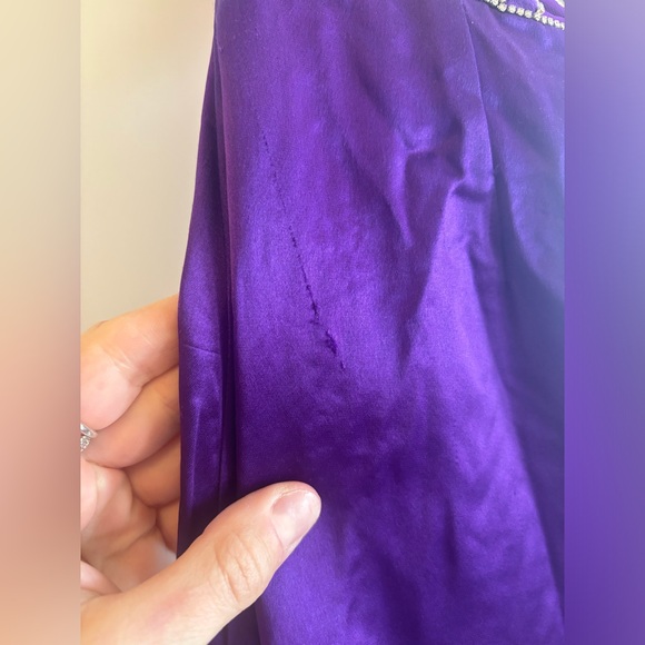 Retrofete Purple Strapless Prom Dress - Picture 10 of 15